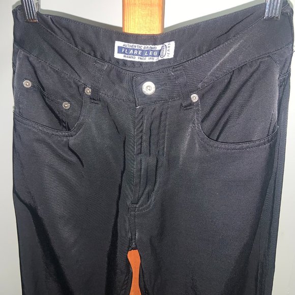 Vintage Y2K Party Disco Flares, Cotton/Nylon Blend, Size Waist 28 (Brody Jeans) - Picture 8 of 12